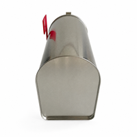 Boîte aux lettres miniature personnalisée avec logo, boîte cadeau en métal décorative DIY avec drapeau rouge pour événement promotionnel