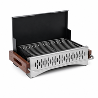 Barbecue au charbon pliable YYD OVERLAND, barbecue portable, 4,2 kg, compact, barbecue de table pour le camping, pliable, coupe-vent