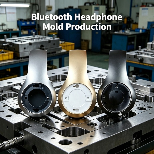 Injection Molding Custom Metal Stainless Steel High Precision BT Earphones Wireless Headphone Housing Electronic Device Mold RJC