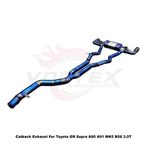 Sistema de Escape Catback con Válvulas Vortex Blue Titanium para Toyota GR Supra A90 A91 MK5 B58 3.0T 2019-2025, Kits de Ajuste Directo - Product Image 3