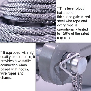 JHSS Type 800kg 1600kg 3200kg Lever Chain <strong>Block</strong> Laborsaving Wire Rope Ratchet Lever Hoist <strong>Crane</strong> Price for Construction Site - Product Image 2