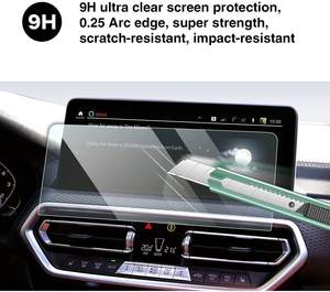 Protection d'écran en verre trempé pour <span class=keywords><strong>BMW</strong></span> G01 G02 X3 X4 <span class=keywords><strong>2022</strong></span> 2023 12,3 pouces Écran de navigation GPS de voiture Film anti-rayures - Product Image 3
