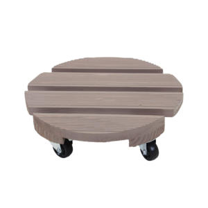 卸売植物キャディ木製植物スタンドスクエア屋内屋外ローラーパティオフラワーポット - Product Image 3