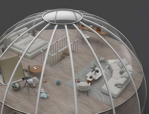 Casa Burbuja Moderna de Fácil Instalación para PC, Domo Minimalista para Experiencia de Glamping en Hoteles Boutique - Product Image 5
