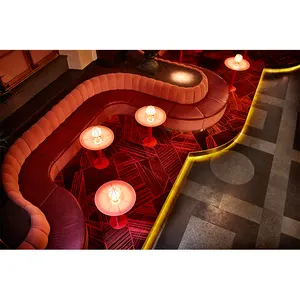 Sofá Curvo Comercial para Bares, Hoteles y Restaurantes, Asientos Tapizados con Diseño Modular - Product Image 2