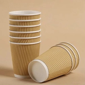 Tự động gợn đôi tường Cốc Cà Phê/nóng uống máy làm giấy gấp loại chế biến - Product Image 3