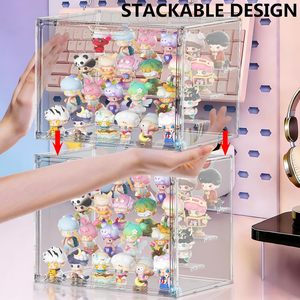 Oferta Especial: Iluminación LED Acrílica Transparente Moderna y Lavable para Caja de Exhibición, Organizador Antipolvo para Figuras de Acción y Cajas Sorpresa - Product Image 3