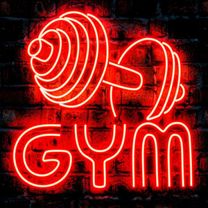 Enseigne lumineuse à Led personnalisée mur de magasin logo d'entreprise enseigne lumineuse à Led décoration murale <span class=keywords><strong>atelier</strong></span> de fitness décoration murale éclairage - Product Image 2