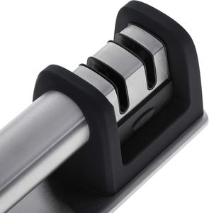 New Hot-selling 2 Stage Grinding Stone Tool Mini Kitchen Knife <b>Sharpener</b> for Knives Whetstone Manual Stainless Steel - Product Image 3