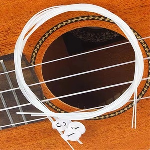 Biểu Tượng Tùy Chỉnh Trắng Nylon Ukulele Dây Nhự<span class=keywords><strong>a</strong></span> Nhạc Cụ Thay Thế Phần Cho Nhạc Cụ Có Dây - Product Image 2
