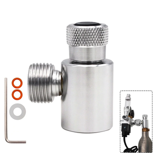 Kit Regulador Sodastream W21.8-14 para Acuario y Elaboración Casera, Adaptador de Llenado Metálico Tr21-4, Conector para Cilindro de Gas CO2, Herramientas de Aire - Product Image 2