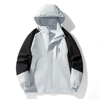 Aoyema Veste de randonnée imperméable Hommes Femmes Coupe-vent Camping Chasse Cyclisme Trekking Manteau de pêche Hommes Veste d'extérieur
