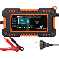 Cargador de Batería de Pulso para Motocicleta Modelo 2026, 12V6A, para Automóvil
