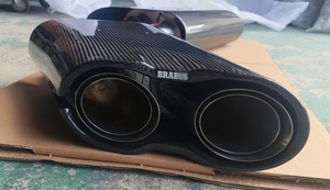 Terminali di Scarico LED per Mercedes Benz <span class=keywords><strong>Classe</strong></span> G W464 <span class=keywords><strong>AMG</strong></span> G63 Stile G900 in Fibra di Carbonio Secca, <span class=keywords><strong>Paraurti</strong></span> Stile B, Speed AUTO Rocket Nuovo - Product Image 4