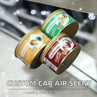 Diffuseur de parfum pour voiture en aluminium, parfum café, désodorisant pour voiture neuve, agent purificateur d'air en fibres, explosions de senteurs