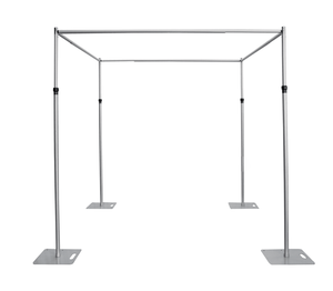 KL-PAD002 Soporte de Fondo para Telón de Fondo de Alta Resistencia con Barra Transversal Doble Ajustable y Postes Ajustables para Telón de Fondo - Product Image 4