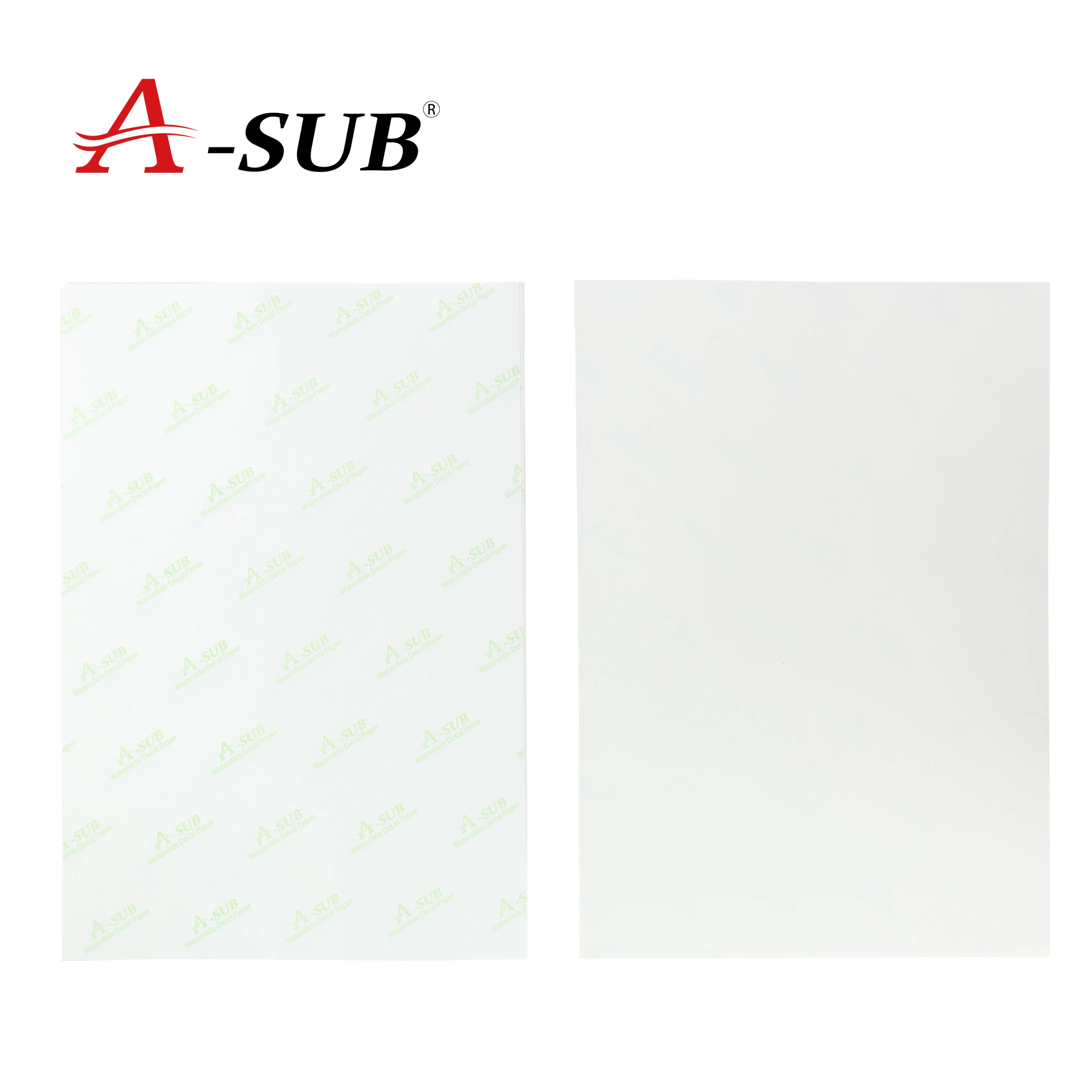 Um sub premium inkjet papel de transferência de água transparente a4 * 20 folhas