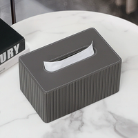 Couvercle de boîte à mouchoirs personnalisé avec logo Boîte à mouchoirs en cuir de luxe pour salon salle à manger porte-boîte à serviettes