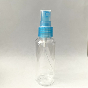 Envase de Plástico PET de 60 ml con Pulverizador para Cosméticos, Perfumes y Aceites <span class=keywords><strong>Esenciales</strong></span>, Transparente y Ámbar con Tapas de Colores - Product Image 1