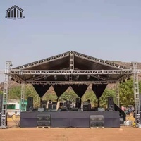 Système d'exposition extérieur sur mesure en aluminium 6061 T6 avec structure en treillis pour festival