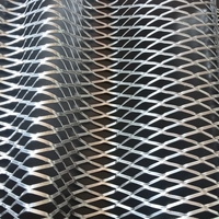 Panneaux de façade en métal expansé en aluminium diamanté, pour revêtement mural extérieur architectural