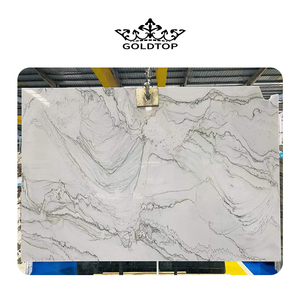 Dalle en quartzite imperméable de style moderne de luxe Goldtop ODM/OEM avec veine grise Mont <span class=keywords><strong>Lucia</strong></span> pour les applications de villas et d'hôtels - Product Image 1