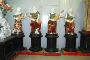 Sculpté à la main ancienne pelouse romaine décorative grandeur nature quatre saisons femme dame grandes Sculptures extérieur jardin marbre Statues - Product Image 3