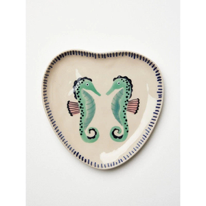 Juego de Vajilla de Cerámica Pintada a Mano Personalizable, Platos y Tazas Coloridos con Diseño de Vida Marina, Cangrejo, Langosta, Caballito de Mar - Product Image 4