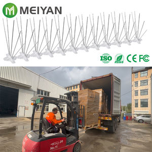 Púas Antipájaros de Acero Inoxidable Sólido de 5 Puntas, Resistentes a la Corrosión, Ecológicas, Duraderas, con Base de Plástico, Repelente de Palomas, Venta al por Mayor - Product Image 1