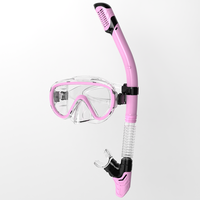 Logo personnalisé adulte plongée en apnée lunettes de natation ensemble sangle en silicone souple anti buée large vue masques de plongée tuba