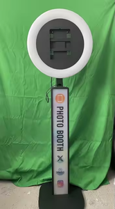 旋转Ipad照相亭超亮度发光二极管灯亭外壳便携式婚礼派对自拍亭机 - Product Image 4