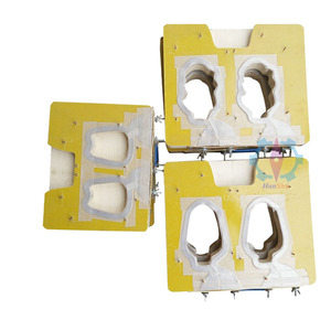 Máquina de Embalaje Semiautomática Hanshu para Cartón Doble, PVC y Blíster, con <span class=keywords><strong>Mesa</strong></span> Giratoria, Bomba de Motor para Envases Tipo Concha de PET - Product Image 4
