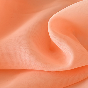 Гладкий шелк один за другим дизайн ткани вуали для штор и украшения - Product Image 4