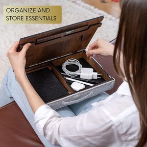 Factory Direct Single Tier Wooden Computer <b>Stand</b> Easy Installation Adult Computer Bag <b>Holder</b> - Product Image 4