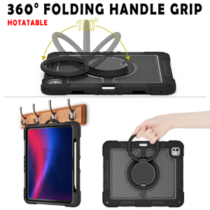 เคสพร้อมที่จับพับได้สำหรับ iPad Pro และ iPad Air ขนาด 13 นิ้ว, ฝาปิดแบบหมุนได้พร้อมที่ใส่ดินสอในตัวและสายสะพายไหล่ - Product Image 6