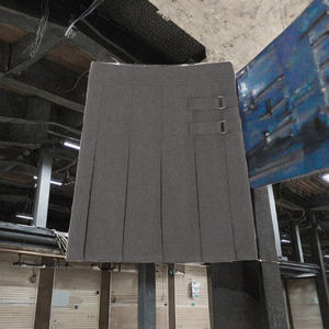 Falda Escolar para Niñas en Color Caqui Marino con Cintura Ajustable, Frente Plisado, Tela de Mezcla de Poliéster, Marca Merucare - Product Image 3