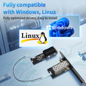 M.2 to 10G SFP+ <b>Adapter</b> MR27F12 10GbE Fiber NIC PCIe 3.0 Low Power 1.79W Internal Wired NGFF for Desktop in Stock 10Gbps Network - Product Image 3