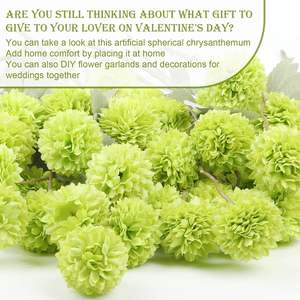 Planta Artificial de Eryngo de Tallo Largo Hecha a Mano con Flores Artificiales y Follaje de Plástico para Decoración Floral de Interiores - Product Image 4