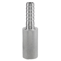 Pierre à air en acier inoxydable pour aquarium 48*13mm pour diffusion et aération, accessoires pour aquarium 0.5um