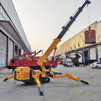 Mini-grue araignée chenillée hydraulique de 3 à 12 tonnes, télécommandée, hauteur de levage personnalisable, vente chaude en Chine