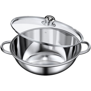 หม้อสแตนเลสอเนกประสงค์ขนาดใหญ่ 2.1L-4L สำหรับใช้กับเตาแก๊สในบ้าน - Product Image 2