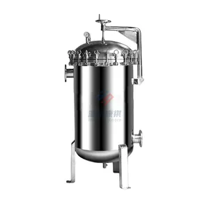 Water wine beer filtration machine sanitary multi-bag filter housing