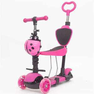 Patineta Plegable para Niños, Sistema de Pedales Tres en Uno, Diseño Giratorio de Tres Ruedas, Altura Ajustable, Modo de Operación con Empuje - Product Image 1