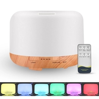 Diffuseur d'arôme électrique Humidificateur d'air 300ML 500ML 1000ML Ultrasonic Cool Mist Maker Fogger LED Diffuseur d'huiles essentielles
