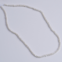 Perles d'eau douce en forme de pomme de terre blanche de 2.8 à 3.2mm en gros-Perles en vrac promotionnelles pour la fabrication de bijoux