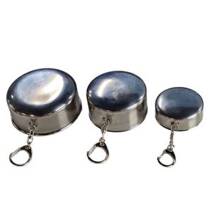 Custom Personal Metal Travel Metal Telescopic Keychain Cups Mug Travel Mug for Camping Collapsible Camping Cup Metal - Product Image 6