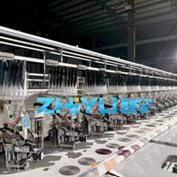 ZHIYU Nouvelle Machine à Broderie Plate Informatisée Automatique à 6 Têtes et 6 Aiguilles pour Serviettes Mixtes, Personnalisée avec 8 Paillettes et Moteur Servo Haute Performance