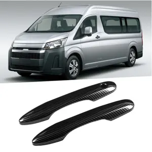 用于丰田Hiace 2019 2020镀铬门把手盖装饰保护贴纸外部配件汽车造型