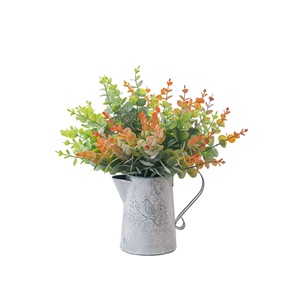 Plante d'eucalyptus artificielle CallaFloral, couleurs vertes d'automne, en PVC souple, pour décoration de mariage, artisanat transfrontalier - Product Image 5