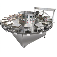Machine automatique professionnelle à multiples moules pour la fabrication de cornets de glace croustillants, de gaufres et de biscuits, avec 18 modèles